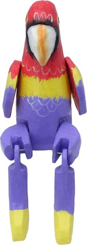 Hinged Sitting Wood Bird