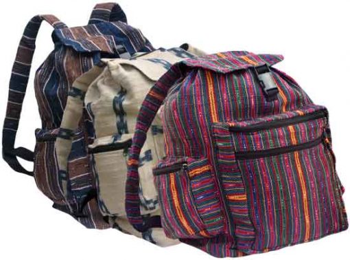 Ikat Fabric Backpack