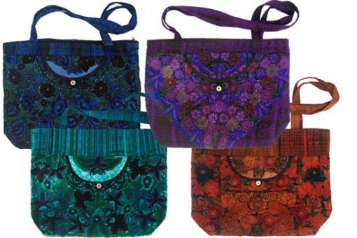 Embroidered Floral Carry-All