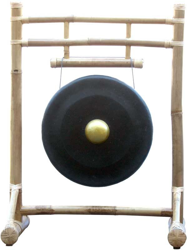 19 inch Gong on a Bamboo Frame