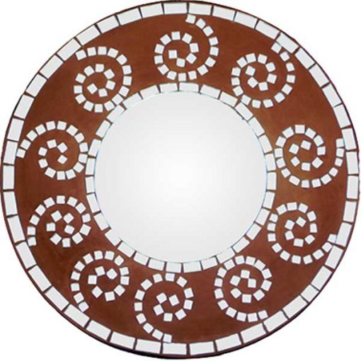 Spiral Mosaic Mirror