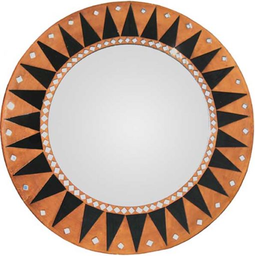 Large Abstract Sun Accent Mirror