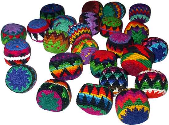 Hacky Sack~ Set of 3 ~ Assorted Colors ~ ~ Imported From Guatemala 