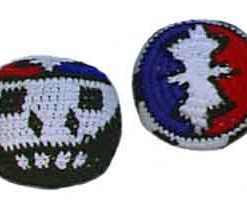 Lightning and Skull Hacky Sack