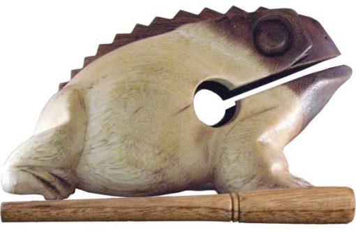 Small Wood Percussion Frog, 3" long