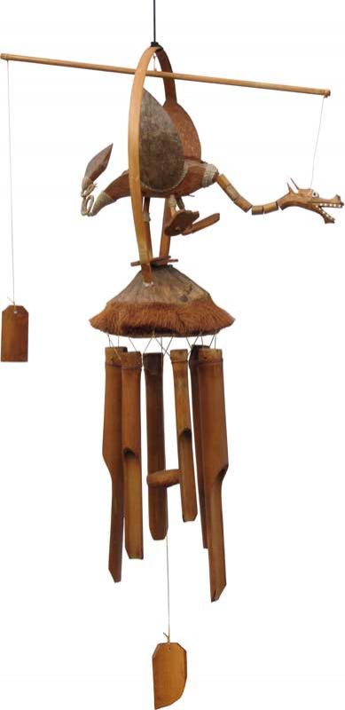 Dragon Wind Chime with Segmented Neck