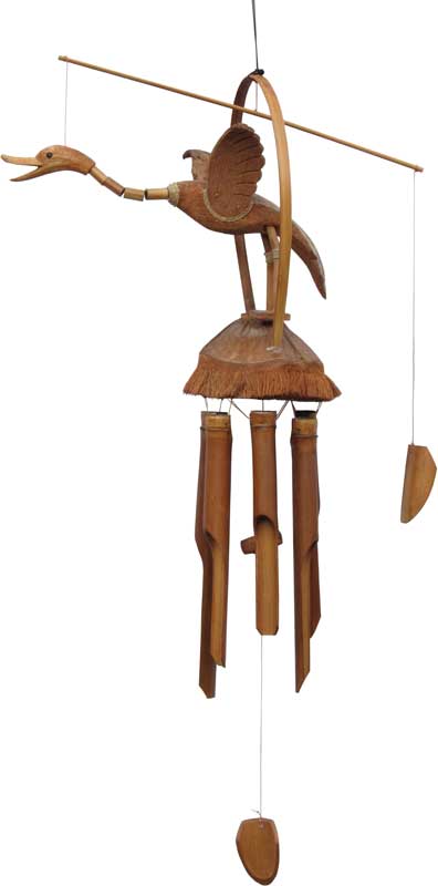 Duck Wind Chime with Segmented Neck