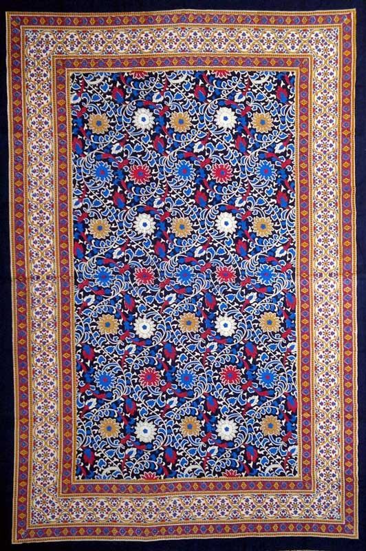 Sunflower Bedspread with Black Background