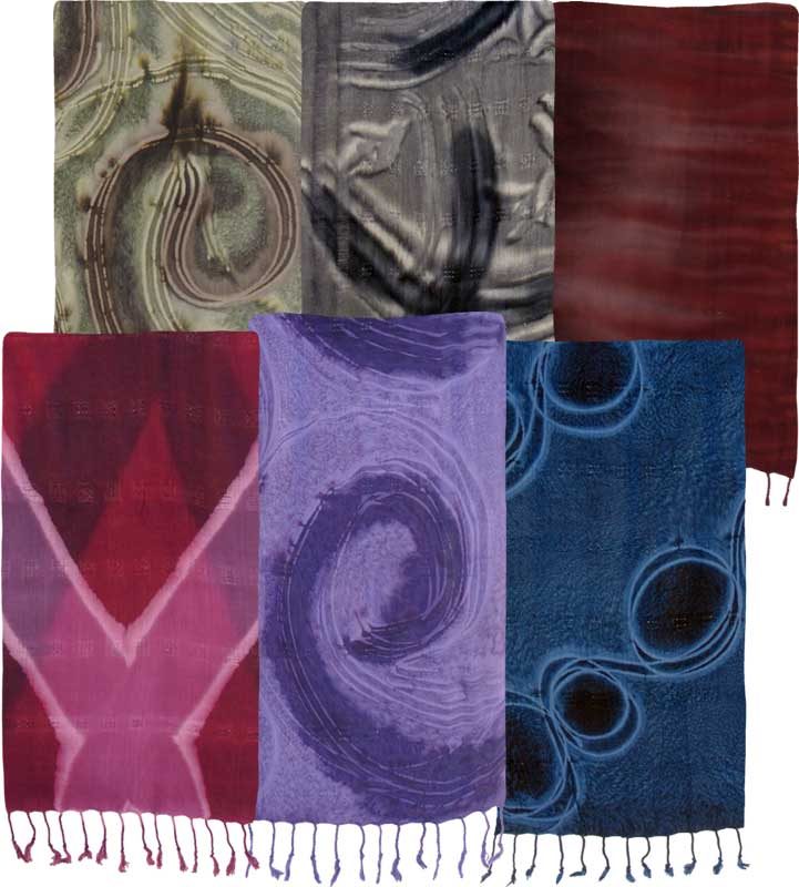 Hand-Dyed Lightweight Rayon Scarf