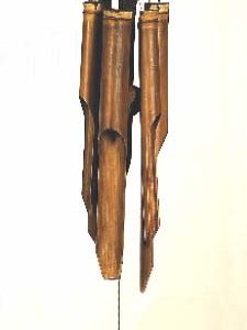 Plain Large Bamboo Wind Chime 20 Inches