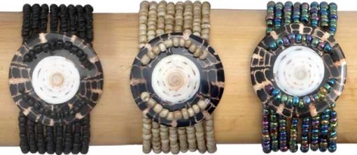 Spiral Shell Elastic Bead Bracelet
