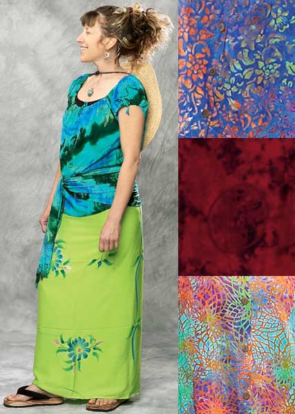 Batik Peasant Blouse