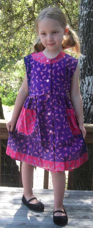 Girl`s Batik Cotton Dress