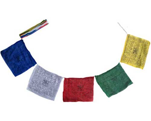 Tibetan Prayer flag with 7 inch flags.