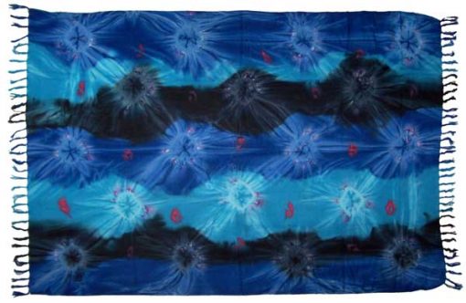 Dark Blue Tie-Dye Sarong