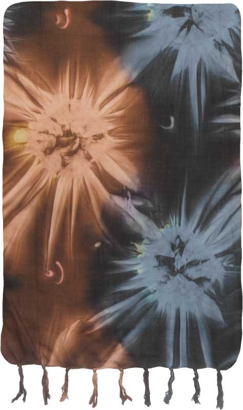 Brown & Black Tie-Dye Sarong