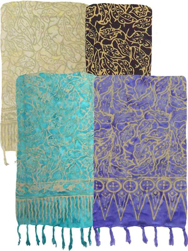Leaf Outline Batik Sarong