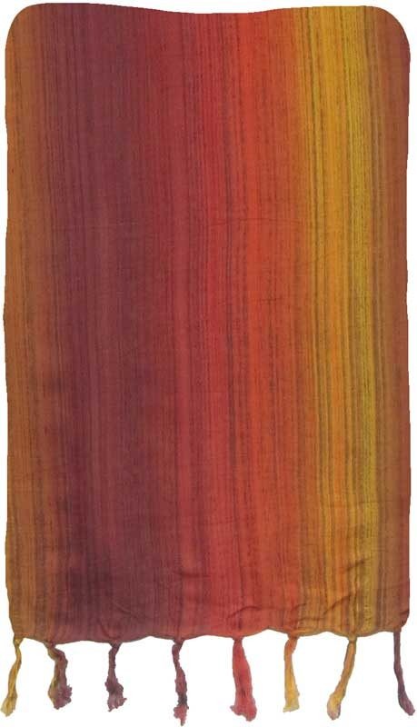 Brown, Red & Yellow Stripe Sarong