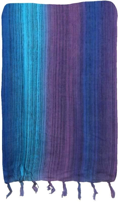 Purple, Blue & Turquoise Stripe Sarong