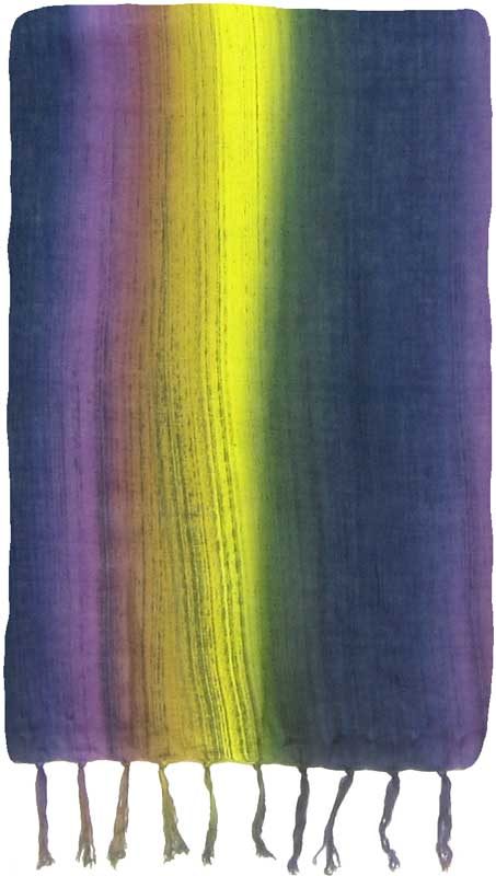 Purple, Navy & Yellow Stripe Sarong