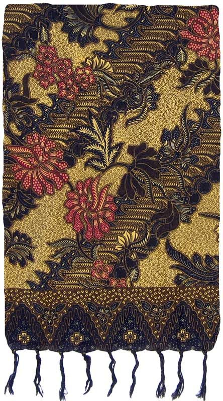 Traditional Batik Sarong, Design F