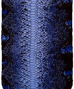 Snakeskin Animal Print Sarong in Blue