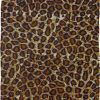 Animal Print Short Sarong of Jaguar Spots