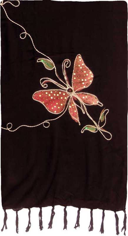 Embroidered Butterfly Sequin Premium Quality Sarong