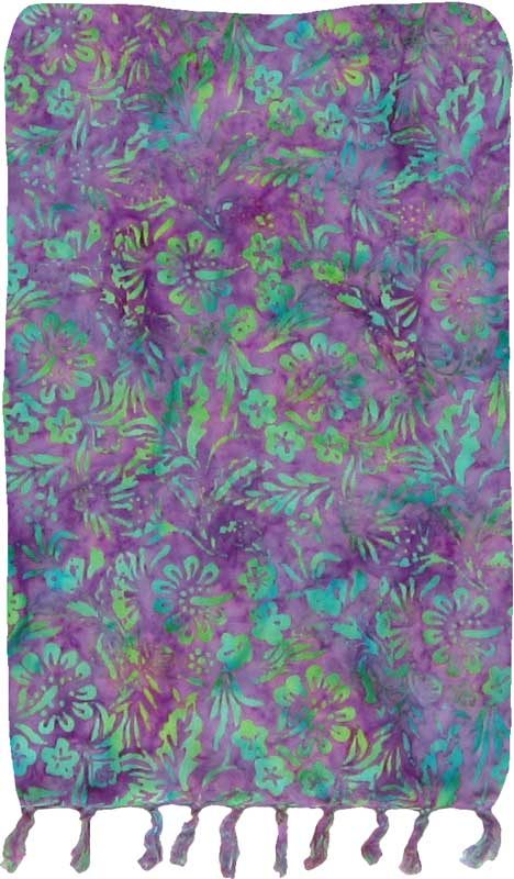 Purple and Green Premium Batik Sarong