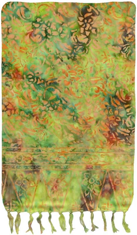 Green and Yellow Premium Batik Sarong