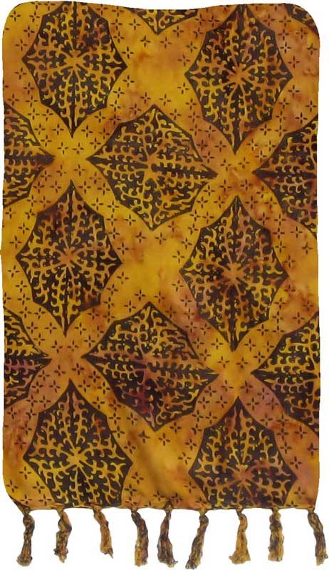 Golden Ochre Premium Batik Sarong