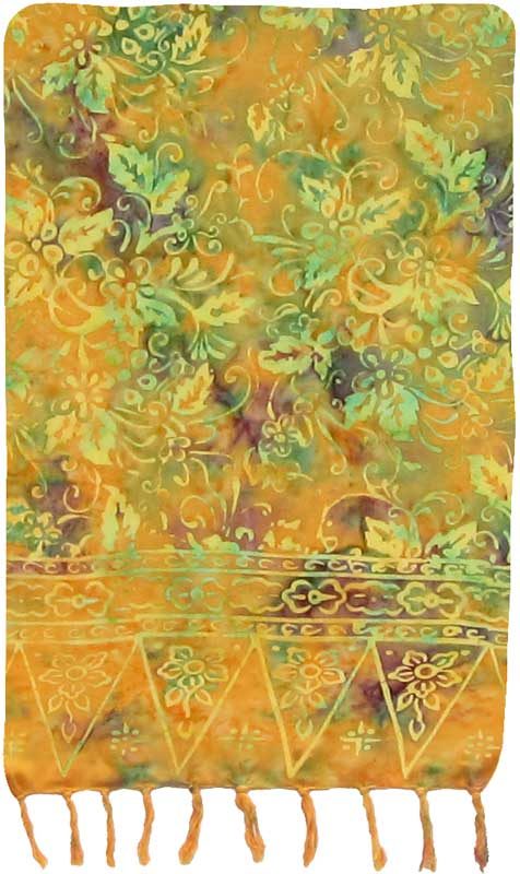 Golden Autumn Hue Premium Batik Sarong