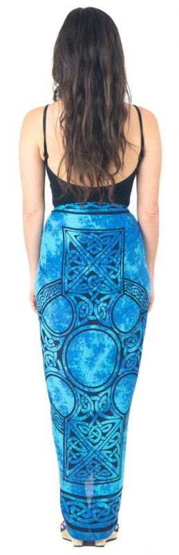 Sarong celtic cross blue