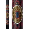 Bamboo Rainstick with Painted Aboriginal Turtle Design, 24 inches long