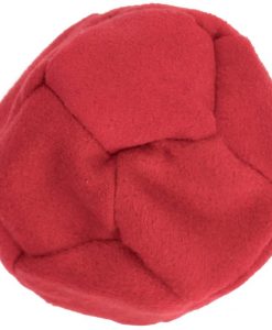 footbag suede red sand filled hacky sack