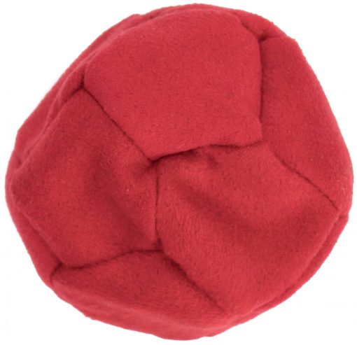 footbag suede red sand filled hacky sack