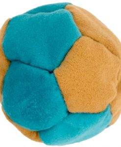 Footbag suede sand filled turquoise coffee sand filled