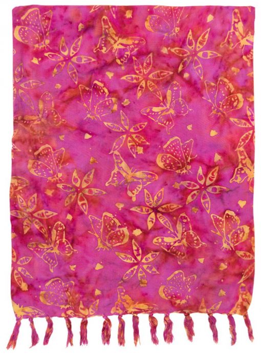 butterfly sarong floral print
