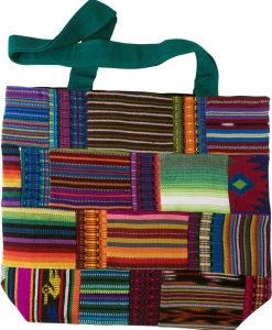 guatemalan patchwork shopping bag