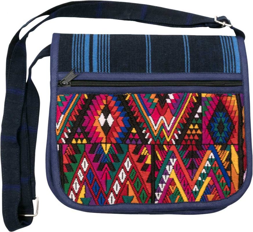 needle point fabric bag guatamala