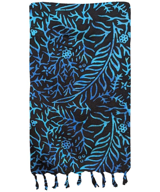Forget-Me-Not Jungle Premium Batik Sarong