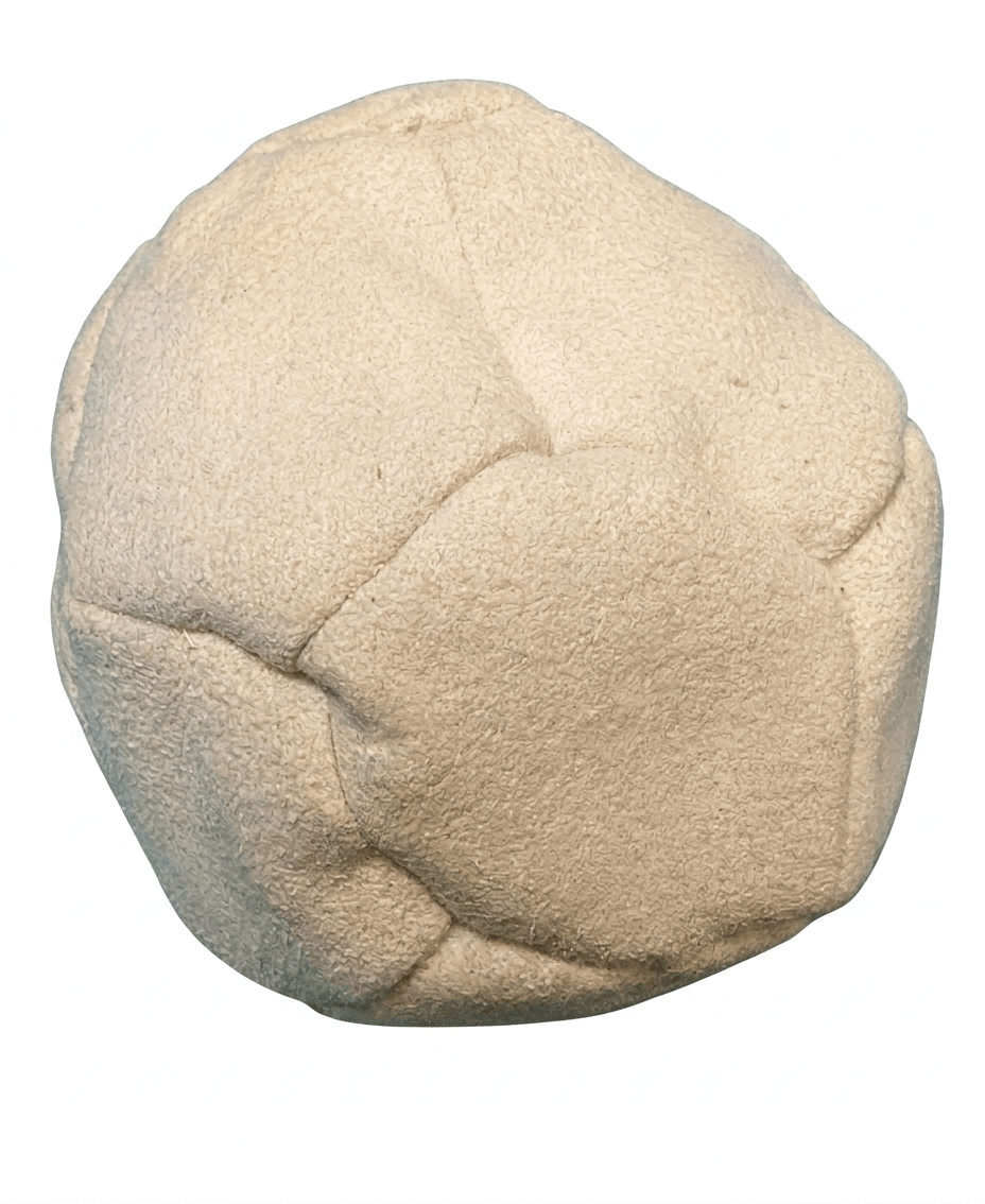 Sand Hacky Sack - Faux Suede Footbag in Cream