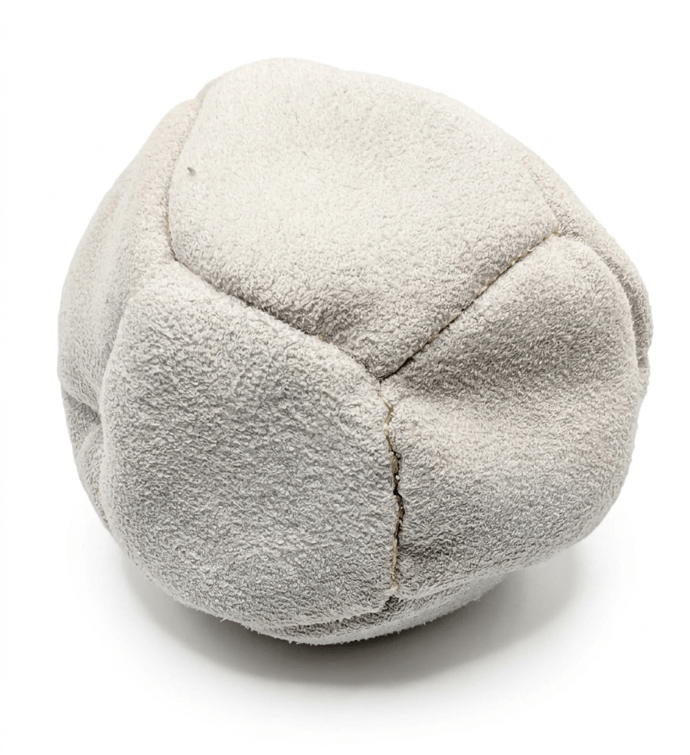 Sand Hacky Sack - Faux Suede Footbag in Gray